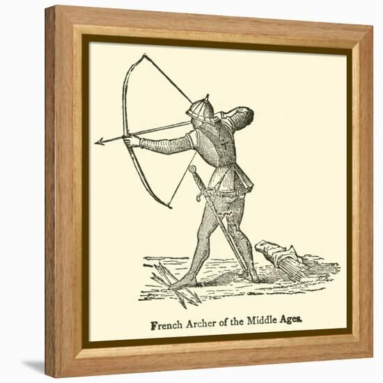 French Archer of the Middle Ages-null-Framed Premier Image Canvas
