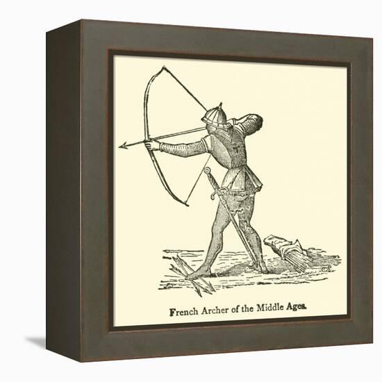 French Archer of the Middle Ages-null-Framed Premier Image Canvas