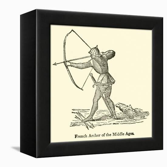 French Archer of the Middle Ages-null-Framed Premier Image Canvas