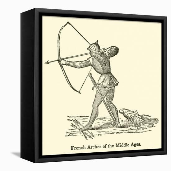 French Archer of the Middle Ages-null-Framed Premier Image Canvas