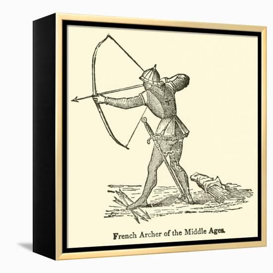 French Archer of the Middle Ages-null-Framed Premier Image Canvas