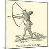 French Archer of the Middle Ages-null-Mounted Giclee Print