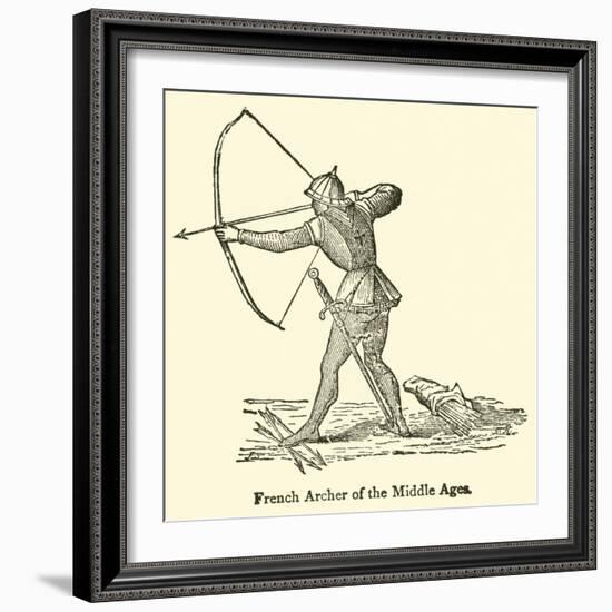 French Archer of the Middle Ages-null-Framed Giclee Print