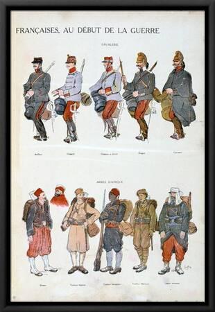 French Army Uniforms, World War One, 1914' Giclee Print