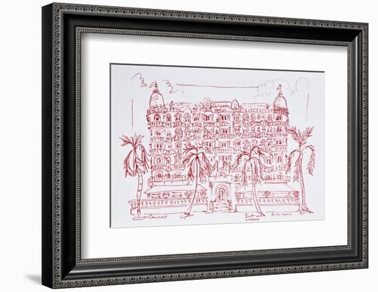 French Art Nouveau architecture of the Carlton Hotel, Cannes, France-Richard Lawrence-Framed Photographic Print