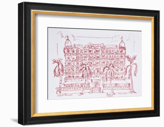 French Art Nouveau architecture of the Carlton Hotel, Cannes, France-Richard Lawrence-Framed Photographic Print