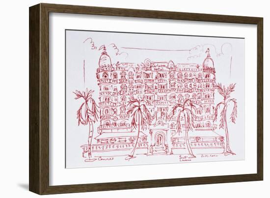 French Art Nouveau architecture of the Carlton Hotel, Cannes, France-Richard Lawrence-Framed Photographic Print