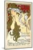 French Art Nouveau Poster "Salon des Cent 20th Exhibition" by Alphonse Mucha, 1896-Piddix-Mounted Art Print