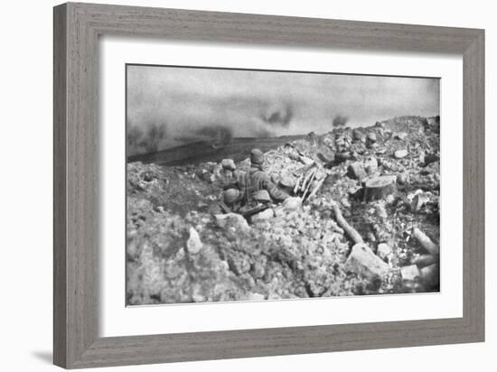 French Artillery Assault on the Eparges Ridge, Near Verdun, France, 2 August 1915-null-Framed Giclee Print