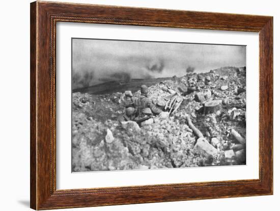 French Artillery Assault on the Eparges Ridge, Near Verdun, France, 2 August 1915-null-Framed Giclee Print