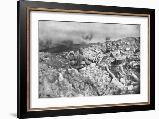 French Artillery Assault on the Eparges Ridge, Near Verdun, France, 2 August 1915-null-Framed Giclee Print