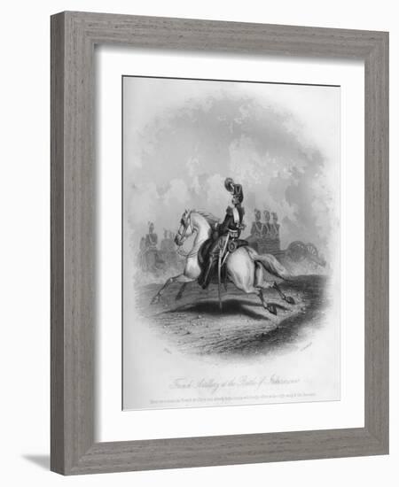 French Artillery at the Battle of Inkermann, 1854-G Greatbach-Framed Giclee Print