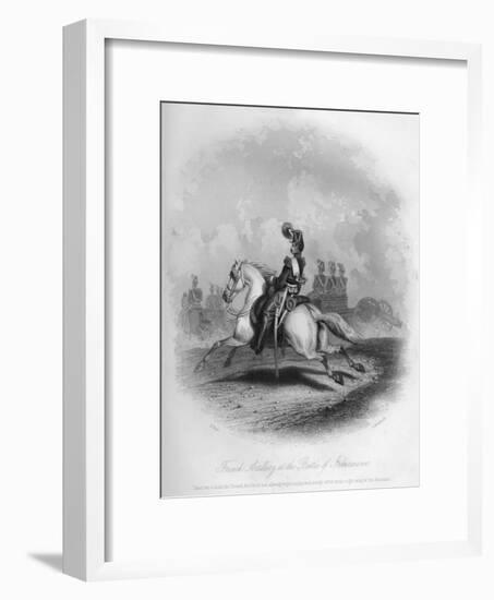 French Artillery at the Battle of Inkermann, 1854-G Greatbach-Framed Giclee Print