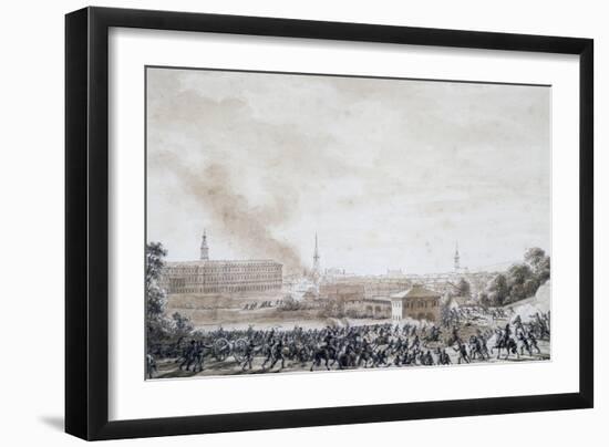 French Attack on City of Weimar, October 14, 1806-Benjamin Zix-Framed Giclee Print