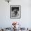 French Author Albert Camus Poised Standing on Lawn, Arms around His Twins Jean and Catherine-Loomis Dean-Framed Premium Photographic Print displayed on a wall