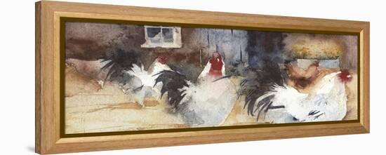 French Barn Yard-Kate Osborne-Framed Premier Image Canvas