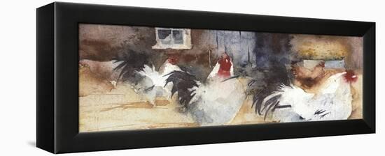 French Barn Yard-Kate Osborne-Framed Premier Image Canvas