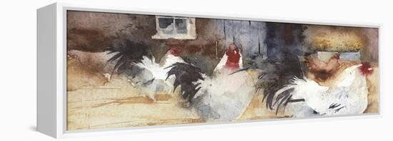 French Barn Yard-Kate Osborne-Framed Premier Image Canvas