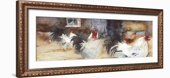 French Barn Yard-Kate Osborne-Framed Giclee Print