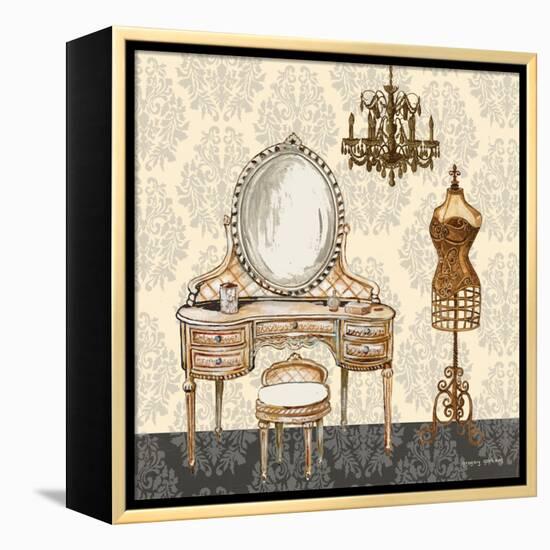 French Bath Motif I-Gregory Gorham-Framed Stretched Canvas