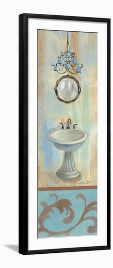 French Bathroom in Blue II-Silvia Vassileva-Framed Art Print