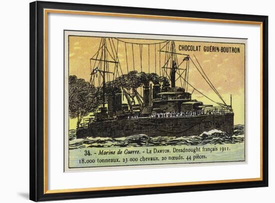 French Battleship Danton, 1911-null-Framed Giclee Print