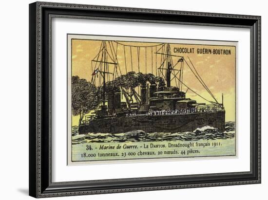 French Battleship Danton, 1911-null-Framed Giclee Print