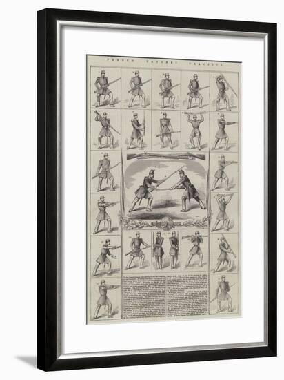 French Bayonet Practice-null-Framed Giclee Print