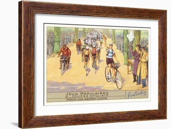 French Bicycle Race-null-Framed Art Print