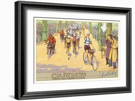 French Bicycle Race-null-Framed Art Print