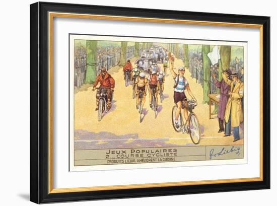 French Bicycle Race-null-Framed Art Print