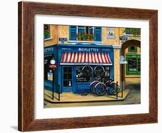 French Bicycle Shop-Marilyn Dunlap-Framed Art Print