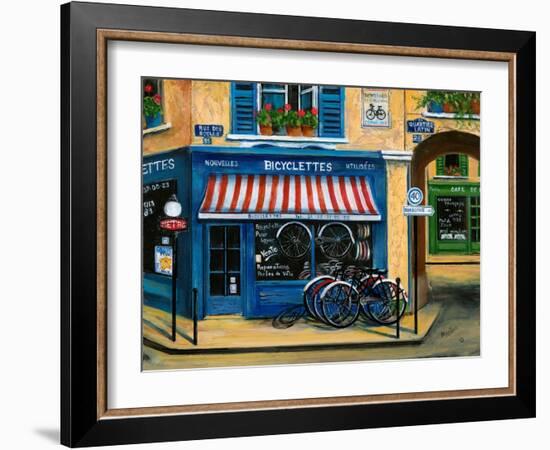 French Bicycle Shop-Marilyn Dunlap-Framed Art Print