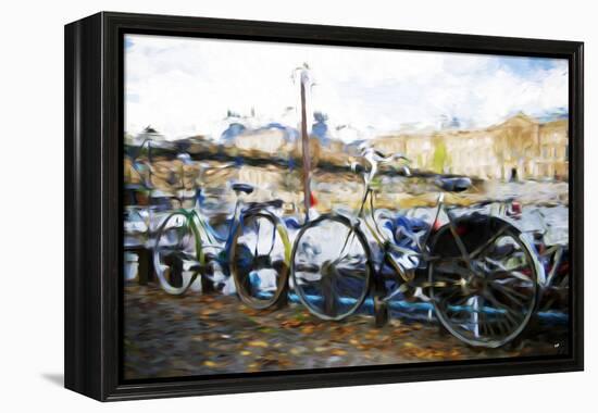 French Bicycles - In the Style of Oil Painting-Philippe Hugonnard-Framed Premier Image Canvas