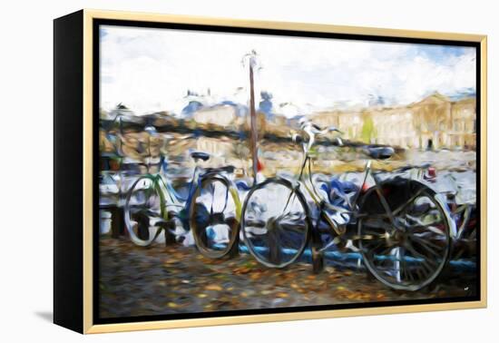 French Bicycles - In the Style of Oil Painting-Philippe Hugonnard-Framed Premier Image Canvas