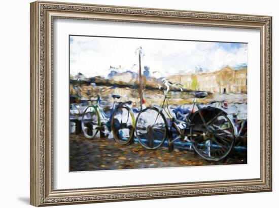 French Bicycles - In the Style of Oil Painting-Philippe Hugonnard-Framed Giclee Print