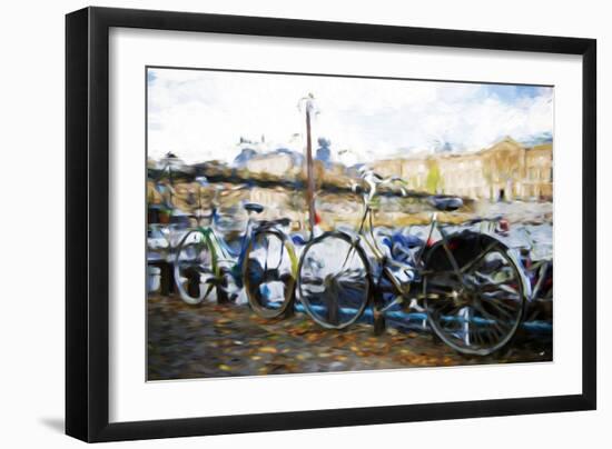 French Bicycles - In the Style of Oil Painting-Philippe Hugonnard-Framed Giclee Print