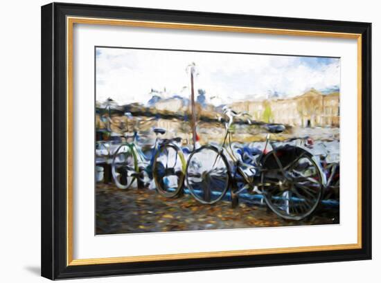 French Bicycles - In the Style of Oil Painting-Philippe Hugonnard-Framed Giclee Print