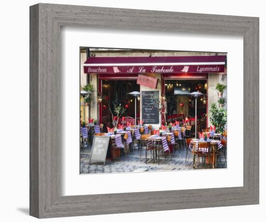 French Bistro Open For Lunch-George Oze-Framed Photographic Print