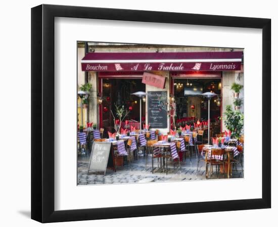 French Bistro Open For Lunch-George Oze-Framed Photographic Print