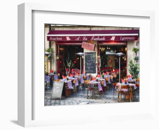 French Bistro Open For Lunch-George Oze-Framed Photographic Print