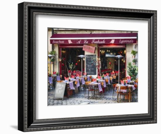 French Bistro Open For Lunch-George Oze-Framed Photographic Print