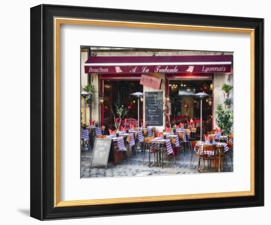 French Bistro Open For Lunch-George Oze-Framed Photographic Print