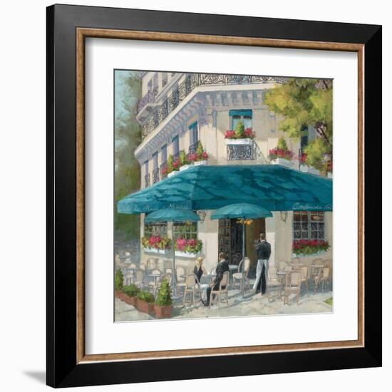 French Blue Café 1-Jill Schultz McGannon-Framed Art Print