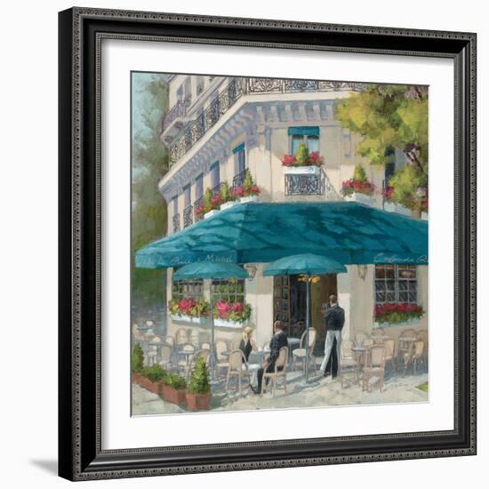 French Blue Café 1-Jill Schultz McGannon-Framed Art Print