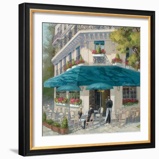 French Blue Café 1-Jill Schultz McGannon-Framed Art Print