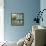 French Blue Café 2-Jill Schultz McGannon-Framed Stretched Canvas displayed on a wall