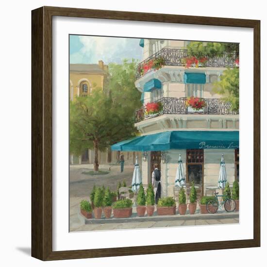 French Blue Café 2-Jill Schultz McGannon-Framed Art Print