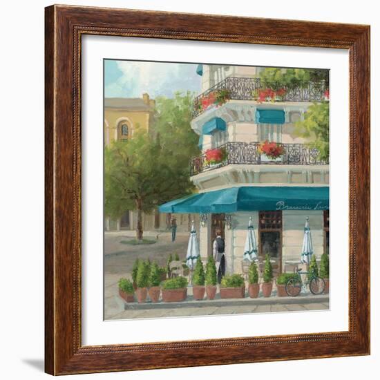 French Blue Café 2-Jill Schultz McGannon-Framed Art Print