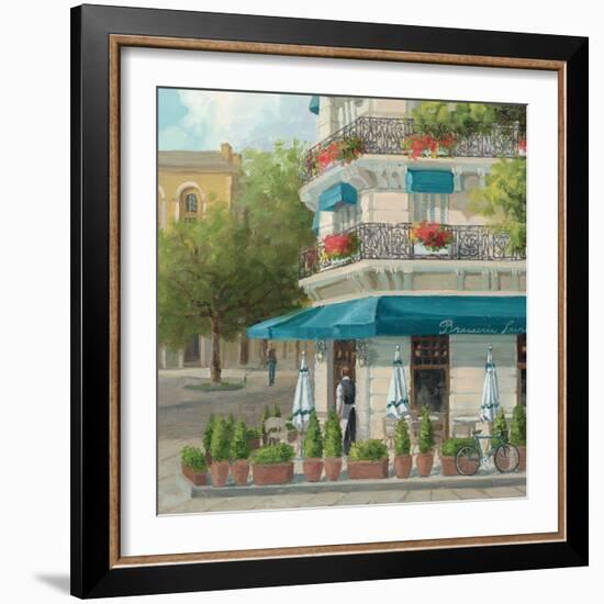 French Blue Café 2-Jill Schultz McGannon-Framed Art Print